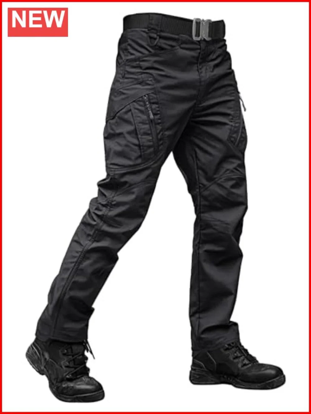 Waterproof Tactical Cargo Pants 9 Pockets Stretch Hiking Work Pants